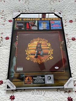 Kanye West Signed College Dropout Vinyl Psa/dna Coa Custom Framed