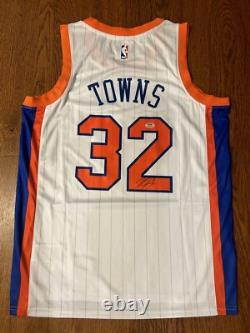 Karl Anthony-Towns Signed Autograph Knicks Jersey PSA/DNA COA