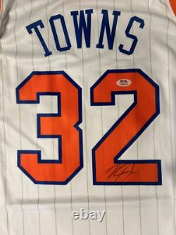 Karl Anthony-Towns Signed Autograph Knicks Jersey PSA/DNA COA