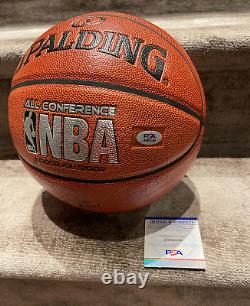 Kawhi Leonard Signed Basketball Autographed Ball Clippers Autograph PSA/DNA COA