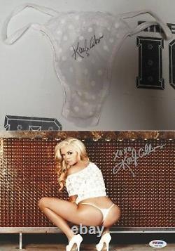 Kayla Collins Signed Signed Lingerie & 8x10 Photo PSA/DNA COA Playboy Playmate 2