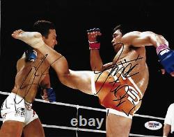 Kazushi Sakuraba & Renzo Gracie Signed Pride 10 8x10 Photo PSA/DNA COA UFC Auto