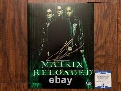 Keanue Reeves Signed Matrix 11x14 Photo Beckett BAS COA C79347 PSA/DNA