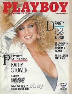 Kelly LeBrock Signed March 1986 Playboy Magazine PSA/DNA COA Weird Science Auto