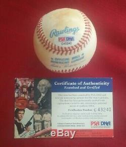 Ken Griffey Jr Signed Baseball Autographed Auto HOF with Old PSA DNA COA