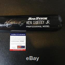 Ken Griffey Jr Signed Rawlings Adirondack Game Model Baseball Bat PSA DNA COA