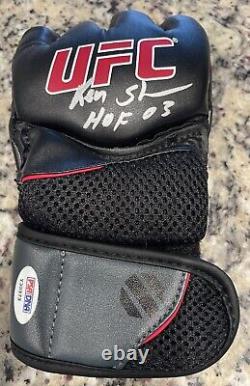 Ken Shamrock Signed UFC Glove with HOF 03 Inscription PSA/DNA COA