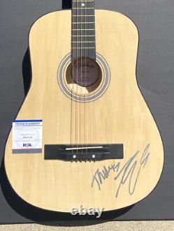 Kenny Chesney Signed Autographed On Body Acoustic Guitar Get Along Psa Dna Coa