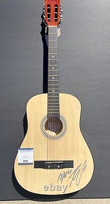 Kenny Chesney Signed Autographed On Body Acoustic Guitar Get Along Psa Dna Coa
