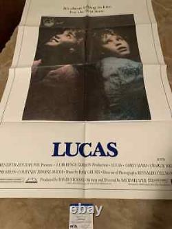 Kerri Green signed Original One Sheet Lucas Movie Poster Auto PSA/DNA COA