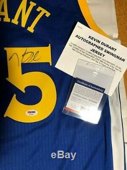 Kevin Durant PSA/DNA COA autograph jersey NBA champs signed Adidas Swingman