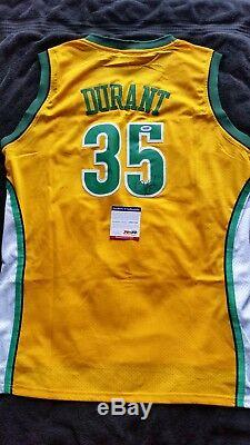 Kevin Durant Signed Seattle SuperSonics Rookie Jersey with PSA/DNA COA NBA DUBS 35