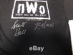 Kevin Nash & Scott Hall Signed NWO Shirt PSA/DNA COA WWE WCW Wrestling Autograph