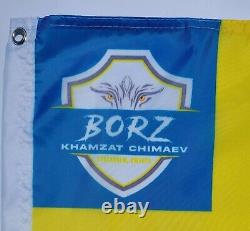 Khamzat'Borz' Chimaev Signed Auto 31x18 Swedish Flag PSA/DNA COA UFC MMA