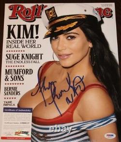 Kim Kardashian West Signed 11x14 Photo Rolling Stone Magazine COA PSA DNA Kimye