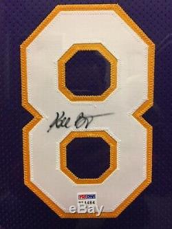 Kobe Bryant #8 Signed Framed Lakers Jersey With PSA DNA COA