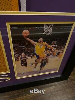 Kobe Bryant Autographed Jersey Framed Psa/dna Coa
