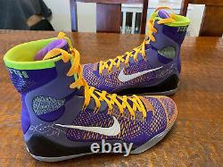 Kobe Bryant Dual Signed Game Issued PE Shoes PSA DNA Coa IX Elite Lakers