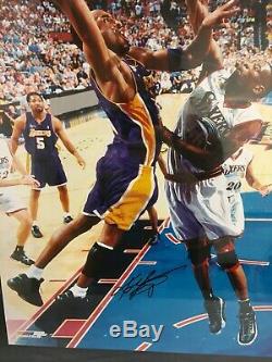 Kobe Bryant Framed 16x20 Photo Psa Dna Coa Authenticated Los Angeles Lakers