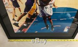 Kobe Bryant Framed 16x20 Photo Psa Dna Coa Authenticated Los Angeles Lakers