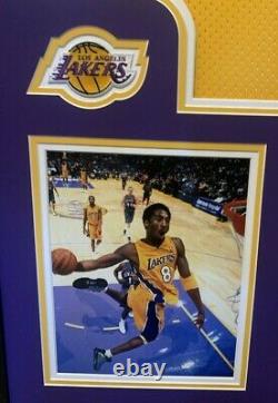 Kobe Bryant Full Autograph Framed Nike Swingman Jersey PSA/DNA & Beckett COA