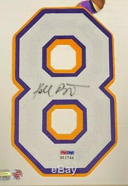Kobe Bryant Signed 14x24 Framed Jersey Number 06/10 Photo Display PSA/DNA COA