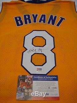 Kobe Bryant Signed Auto Jersey Rare Full Signature Rookie Era Champ Psa/dna Coa