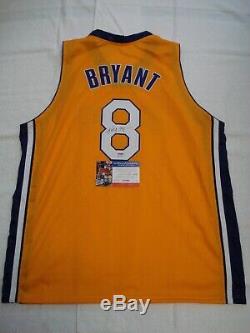 Kobe Bryant Signed Auto Jersey Rare Full Signature Rookie Era Champ Psa/dna Coa