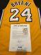 Kobe Bryant Signed Jersey Psa/dna Letter Coa Lakers Autograph