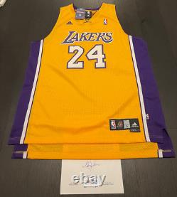 Kobe Bryant Signed Jersey PSA/DNA Letter COA Lakers Autograph