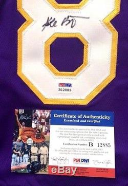 Kobe Bryant Signed Purple Lakers #8 rookie era Jersey BOLD Autograph PSA DNA COA