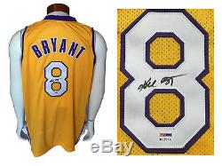 Kobe Bryant Signed yellow Lakers #8 rookie era Jersey BOLD Autograph PSA DNA COA