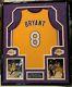 Kobe Bryant Vintage 2001 Full Name Autographed Framed Jersey Psa/dna&beckett Coa