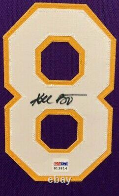 Kobe Bryant Vintage 2001 Full Name Autographed Framed Lakers Jersey PSA/DNA COA