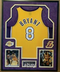 Kobe Bryant Vintage 2001 Full Name Autographed Framed Nike Jersey PSA/DNA COA
