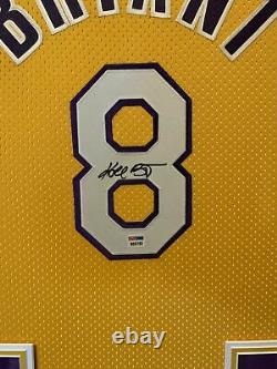 Kobe Bryant Vintage 2001 Full Name Autographed Framed Nike Jersey PSA/DNA COA