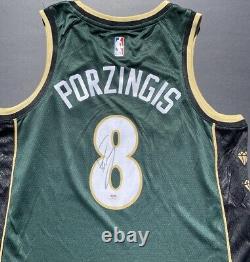 Kristaps Porzingis Signed Autographed Boston Celtics Jersey Psa/Dna Coa Pony