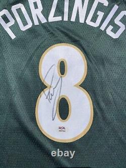 Kristaps Porzingis Signed Autographed Boston Celtics Jersey Psa/Dna Coa Pony