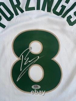 Kristaps Porzingis Signed Autographed Boston Celtics Jersey Psa/Dna Coa Pony