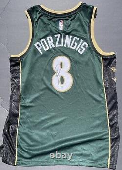 Kristaps Porzingis Signed Autographed Boston Celtics Jersey Psa/Dna Coa Pony