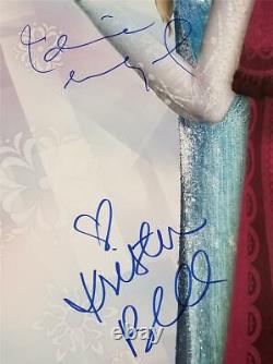 Kristen Bell & Idina Menzel signed Disney's Frozen 22.5x34 Poster PSA/DNA COA