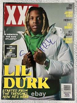 LIL Durk Signed XXL Magazine King Von The Voice Autograph Psa/dna Coa