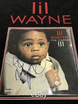 LIL Wayne Weezy Carter 3 Signed Autograph Lp Vinyl Album Framed Psa Dna Coa