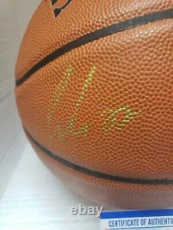 LUKA DONCIC Dallas Mavericks Autographed Spalding Basketball with PSA/DNA coa