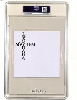 Lady Gaga Signed Autograph Mayhem Art Card PSA/DNA COA