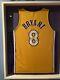 Lakers Kobe Bryant #8 Auto Autographed Signed Framed Yellow Jersey Psa/dna Coa