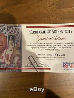 Lakers Kobe Bryant #8 Auto Autographed Signed Framed Yellow Jersey PSA/DNA COA