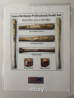 Lance Berkman Game Used Bat Houston Astros PSA DNA COA