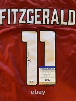 Larry Fitzgerald Autographed/Signed Arizona Cardinals Nfl Jersey Psa/Dna Coa
