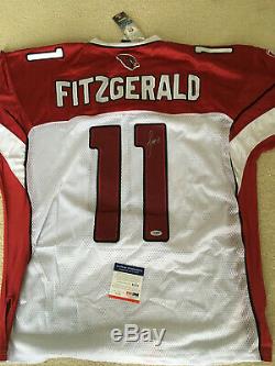 Larry Fitzgerald signed Arizona Cardinals Game Jersey with PSA DNA COA